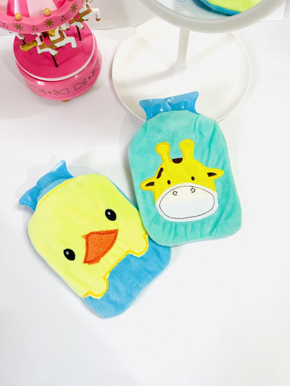 کیسه ابگرم وسرد فانتزی طرح جوجه وزرافه