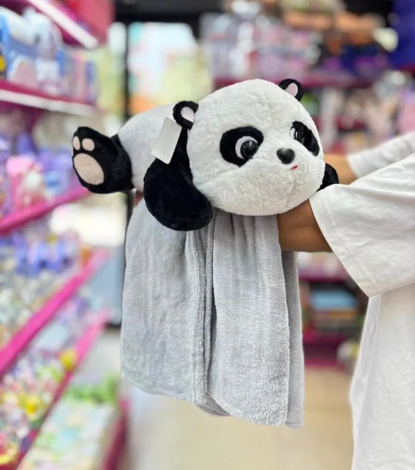 عروسک پتوبالشتی پاندا خوابیده
