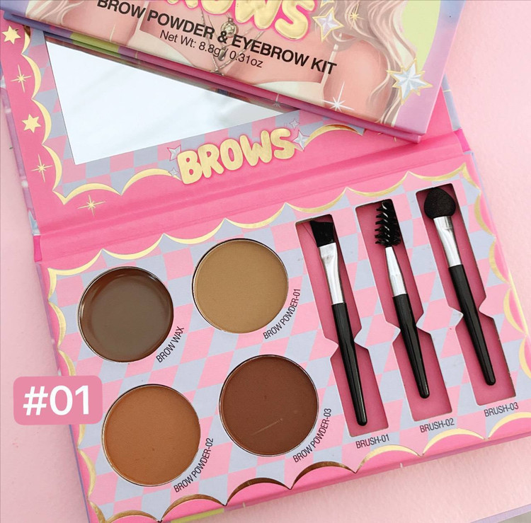پالت سایه پودری و چرب ابرو BROWS